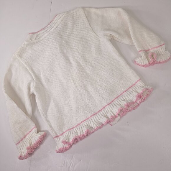 LOT OF 9 SWEATSHIRTS VEST GIRL TODDLER SIZE 24M /2T WHITE PINK PURPLE GRAY *FLAW - Picture 16 of 16